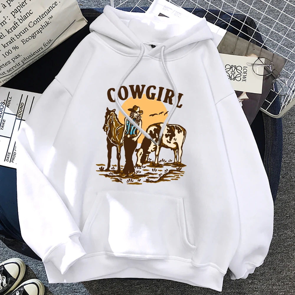 The Cowgirl Loose Pullover Hoodie