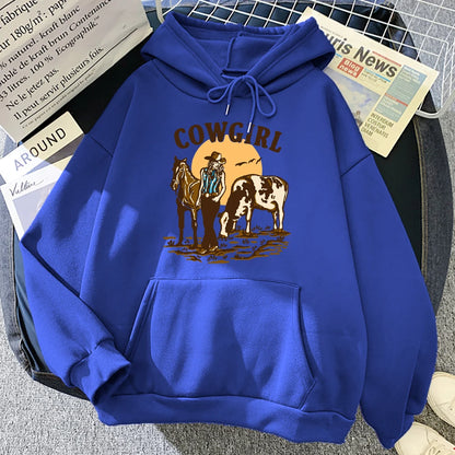 The Cowgirl Loose Pullover Hoodie