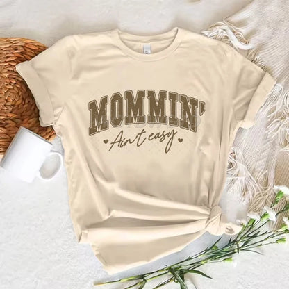 Cowgirl T-shirts Women Summer Short Sleeve T-shirt Funny Mothers Day Retro Clothing Harajuku Cowgirl Fashion Casual Tops Tees