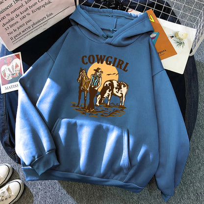 The Cowgirl Loose Pullover Hoodie