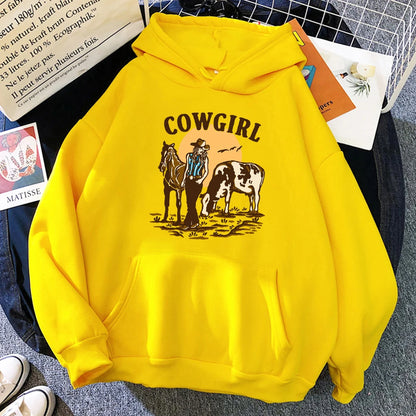 The Cowgirl Loose Pullover Hoodie