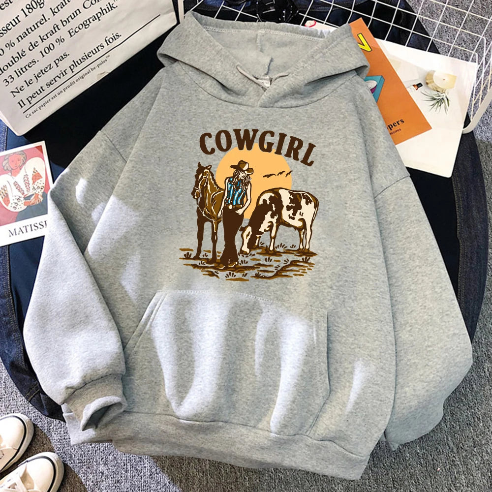 The Cowgirl Loose Pullover Hoodie