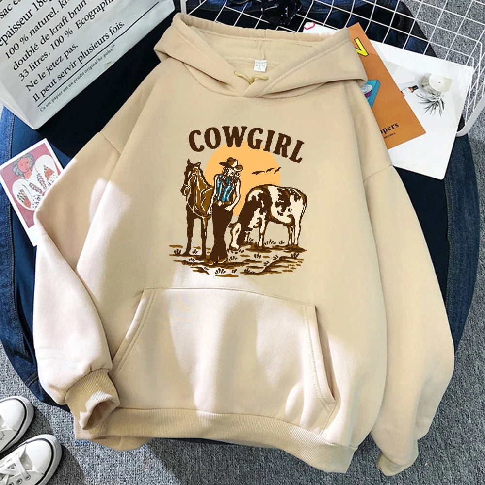 The Cowgirl Loose Pullover Hoodie
