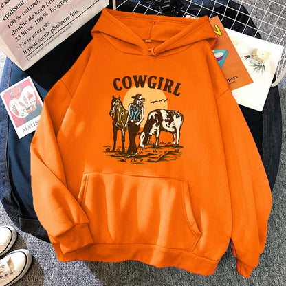 The Cowgirl Loose Pullover Hoodie